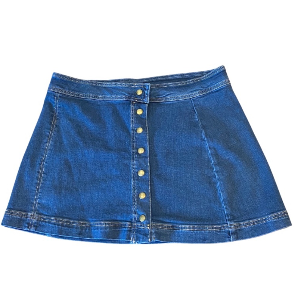 Free People denim skirt